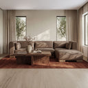 June - Slipper Chair - Dark Brown - Moe's Home Collection - Stationary Chairs - Elite Enclave Home