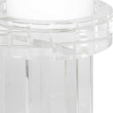 Crystal - Pillar Candleholders (Set of 2) - Silver