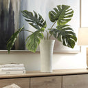 Muse - Monstera Vase Centerpiece - Green / White - Uttermost - Plants - Elite Enclave Home