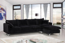 Naomi - Reversible Sectional - Meridian Furniture - Stationary Sectionals - Elite Enclave Home