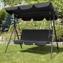 Metal Swing Chair - Black