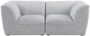 Miramar - 2 Seat Modular Sofa - Meridian Furniture - Stationary Sectionals - Elite Enclave Home