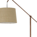 Adjustable Traditional Shaped Floor Lamp With Rust Drum Shade - Rust - HomeRoots - Floor Lamps - Elite Enclave Home