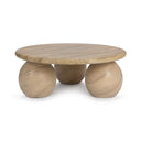 Elaria - Outdoor Round Coffee Table - Beige - Classic Home - Coffee Tables - Elite Enclave Home