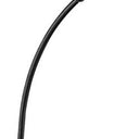 Tray Table Floor Lamp With Brown Empire Shade - Black - HomeRoots - Floor Lamps - Elite Enclave Home