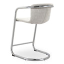 Freeman - Chrome Frame Counter Stool (Set of 2) - Blended Cream - Moe's Home Collection - Stool Sets - Elite Enclave Home