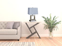 Open Square Table Lamp With White Rectangle Shade - Nicekl