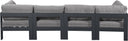 Nizuc - Outdoor Patio 4 Seat Modular Sofa With Gray Frame - Meridian Furniture - Stationary Sectionals- Elite Enclave Home