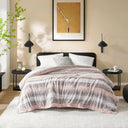 Zuri - 108" x 90" Blanket - Blush / Gray
