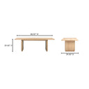 Round Off - Small Oak Dining Table - Light Brown - Moe's Home Collection - Dining Tables - Elite Enclave Home