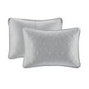 Quebec - King Reversible Coverlet Set - Gray