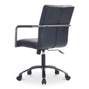 Roy - Leather Office Chair - Black - Moe's Home Collection - Swivel Chairs - Elite Enclave Home
