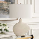 Duostacked - Ceramic Table Lamp - White - Uttermost - Table Lamps- Elite Enclave Home