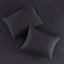Keaton - 2 Piece Quilt Set - Black