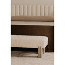 Priya - Bench - Off White - Moe's Home Collection - Upholstered Benches - Elite Enclave Home