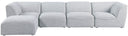 Miramar - 5 Piece Modular Sectional - Meridian Furniture - Stationary Sectionals - Elite Enclave Home
