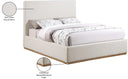 Monaco - Bed - Meridian Furniture - Upholstered Beds - Elite Enclave Home