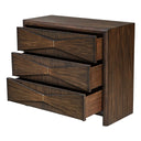 Bowtie - 3 Drawer Mid-Century Chest - Dark Brown - Uttermost - Accent Chests- Elite Enclave Home