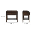 Maeve - Nightstand - Dark Brown - Moe's Home Collection - Accent Nightstands - Elite Enclave Home