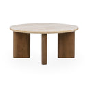 Idella - Travertine Round Table