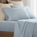 King Sateen Pillowcase Set - Blue