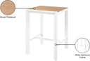 Nizuc - Outdoor Patio Square Bar Table - Meridian Furniture - Bar Tables- Elite Enclave Home