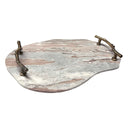 Stone And Twig - Indoor - Outdoor Tray - Gold / Gray / White - Uttermost - Trays - Elite Enclave Home