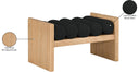 Waverly - Bench With Natural Frame - Meridian Furniture - Upholstered Benches - Elite Enclave Home