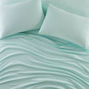 Micro Fleece - 4 Piece California King Sheet Set - Aqua