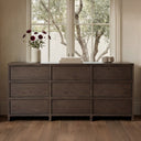 Jenson - 9 Drawer Dresser - Brown - Moe's Home Collection - Dressers - Elite Enclave Home