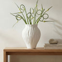 Adria - 14" Vessel - White - Moe's Home Collection - Vases & Jars - Elite Enclave Home