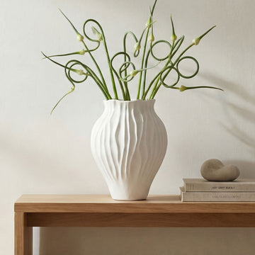 Adria - 14" Vessel - White