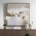 Daybreak - Framed Abstract Art - Black / Blue / Brown / Orange / White / Woodtone / Yellow - Uttermost - Canvas Art - Elite Enclave Home