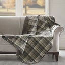 Tasha - Quilted Throw Blanket - Taupe - Woolrich - Throws- Elite Enclave Home