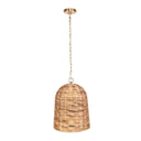 Rotorua - 1 Light Sea Grass Pendant - Light Brown - Uttermost - Pendant Lighting- Elite Enclave Home
