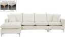 Naomi - Reversible Sectional - Meridian Furniture - Stationary Sectionals - Elite Enclave Home
