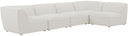 Miramar - 5 Piece Modular Sectional - Meridian Furniture - Stationary Sectionals - Elite Enclave Home