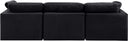 Indulge - Velvet 3 Seat Modular Sofa - Meridian Furniture - Stationary Sectionals - Elite Enclave Home