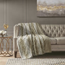 Zuri - Oversized Throw Blanket - Sand - Madison Park - Throws- Elite Enclave Home