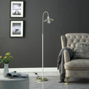 Arched Floor Lamp With Gold Metal Cage Shade - Gold - HomeRoots - Floor Lamps - Elite Enclave Home