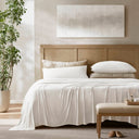 Queen Stretch Jersey Sheet Set - White
