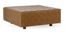 Aristo - Leather Square Ottoman - Autum Maple - Classic Home - Accent Ottomans - Elite Enclave Home
