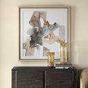 Cohesion - Framed Abstract Print - Black / Blue / Gray / Orange - Uttermost - Framed Prints - Elite Enclave Home