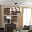 Ellipse - 10 Light Chandelier - Dark Bronze