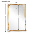 Curved Branches - Mirror - Gold
