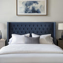 Amelia - King Upholstery Headboard - Navy