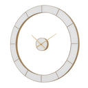 Ivory Halo - Minimalist Wall Clock - Gold / White