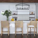 Clayton - 6 Light Linear Chandelier - Black