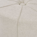 Ferris - Oval Ottoman - Cream - Madison Park - Upholstered Ottomans - Elite Enclave Home