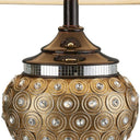 Glitzy Bejeweled Table Lamp - Gold